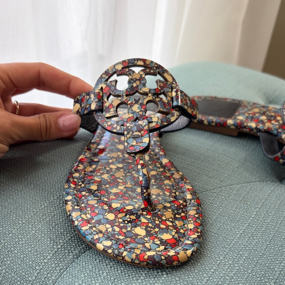 Tory Burch Floral Pattern Sandals - Picture 3 of 7